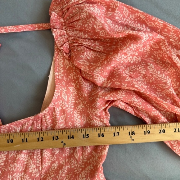 Anthropologie Pilcro Babydoll Mini dress Pockets Womens Small Romantic Feminine - Picture 13 of 16